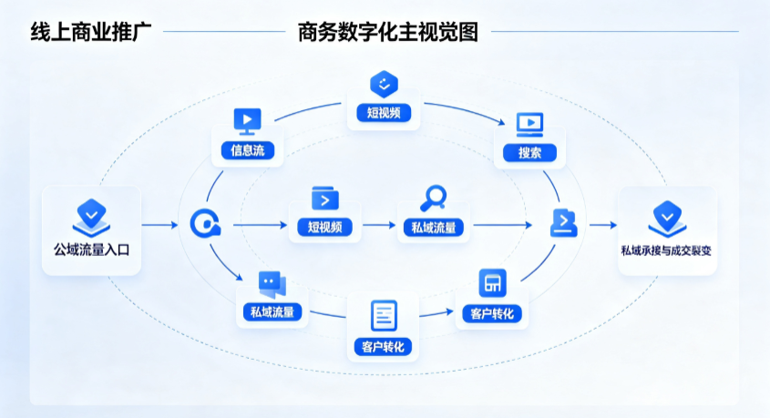 蚌埠线上商业推广怎么做？全域流量闭环搭建与低成本转化实战指南